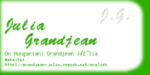 julia grandjean business card